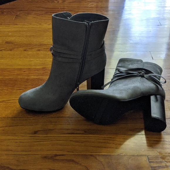 Gray Suede Bootie - Picture 4 of 4
